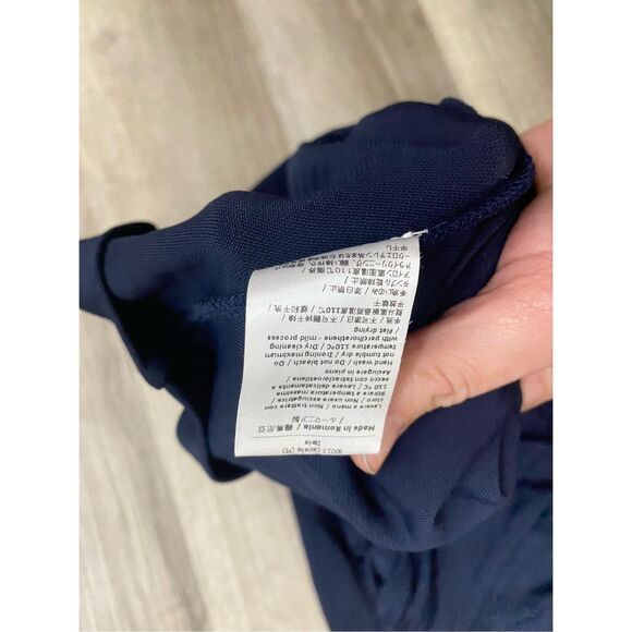 Patrizia Pepe *NAVY Wrap Asymmetrical Vintage Mini Dress, Size 1 / Small - Picture 8 of 9